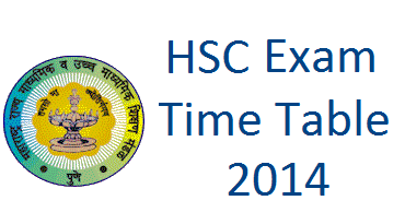 HSC Exam Time Table 2014 | Maharashtra state board HSC exam 2014