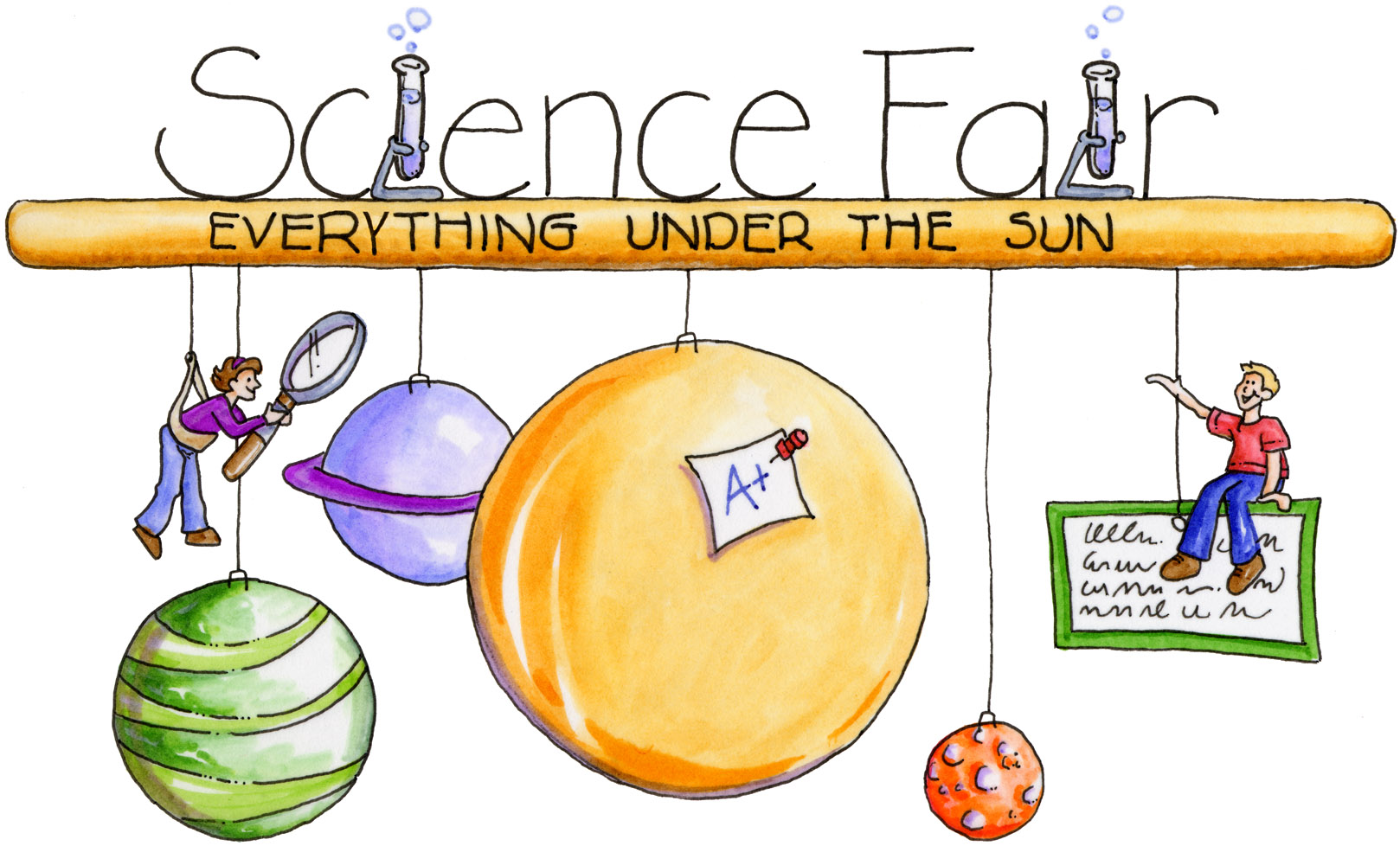 science fair clip art for kids